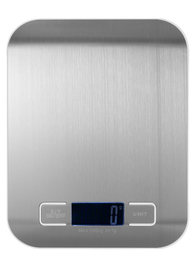 Mini Electronic Platform Scale Food Weighing Scale Silver - Image 1